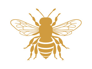bee silhouette illustration vector