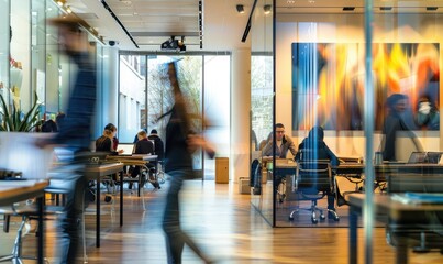 Vibrant Workplace Dynamics: Capturing the Energy of Modern Office Life