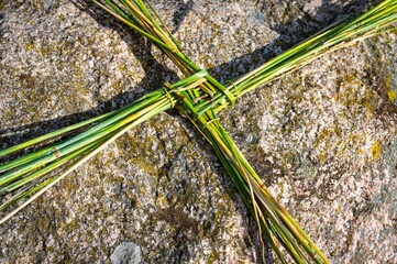 Saint Brigids Cross Irish pagan symbol of house blessing protection from evil and fire....