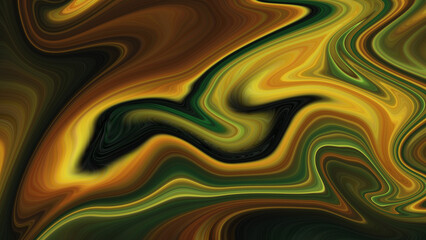 4K Gold design elements on a background of green and grey design, abstract marble alcohol ink background with flowing texture, luxury.
