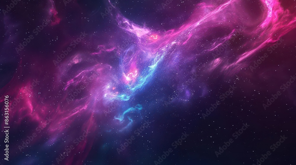 Canvas Prints colorful space galaxy with supernova nebula abstract background