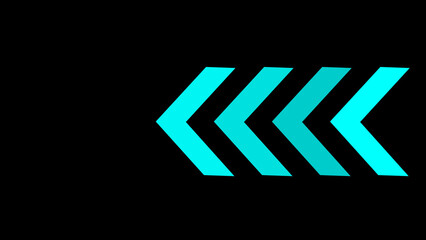 Abstract Directional Arrow loading icon, progress bar sign illustration.