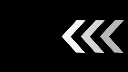 Abstract Directional Arrow loading icon, progress bar sign illustration.