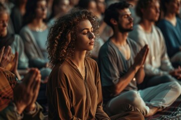Obraz premium Group Meditation