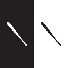 Baseball bat icon. Simple illustration of baseball bat vector icon for web design isolated on white background
