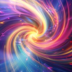 Fototapeta premium Abstract Swirl of Bright Light and Color