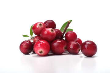 Cranberries on background. Juicy red berries, fresh and sweet.