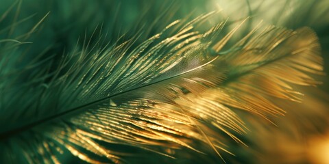 Obraz premium Feather on Plant