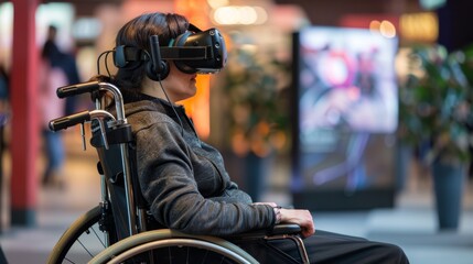 Immersive Virtual Reality Experience for Wheelchair User in a Digital World