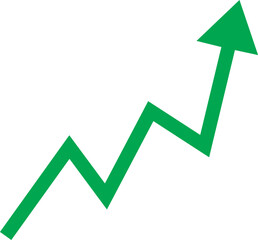 Green arrow graph up