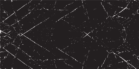 Scratched and Cracked Grunge Urban Background Texture Vector. Dust Overlay Distress Grainy Grungy Effect. Distressed Backdrop Vector Illustration. Isolated Black on White Background
