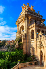 Obraz premium Cascada Monumental fountain in Ciutadella park in Barcelona, Spain