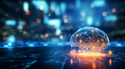 Abstract background, combining nature and computer technology