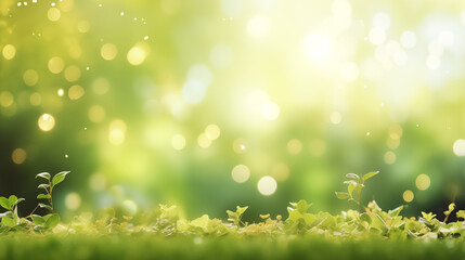 Fototapeta premium Background, background blurred, green natural landscape