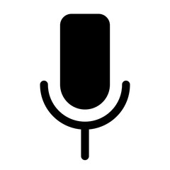 Microphone Podcast radio icon symbol. Vector illustration