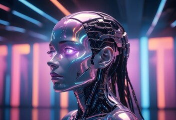 Artificial intelligence woman 