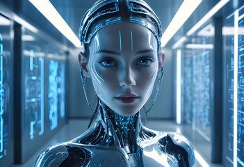 Artificial intelligence woman 