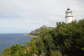 A lighthouse de Cabo Gordo, Port Soller, Malloca         