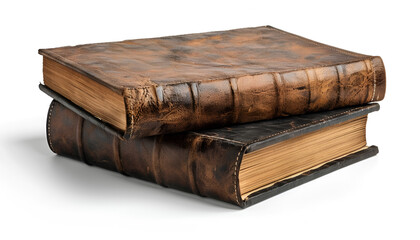 Obraz premium old books isolated on white