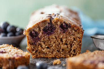 Tasty homemade sweet cake with berries