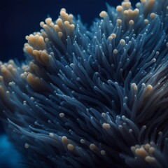 a close up of a plant with bubbles in it