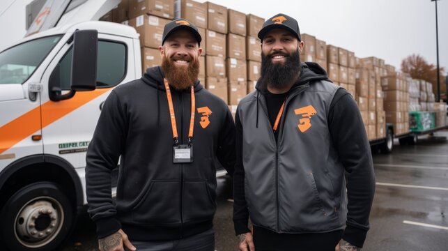 Professional movers offering quality delivery, relocation assistance with happy customers