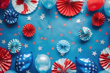 Naklejka premium Colorful party decorations