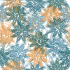  Collage contemporary seamless pattern.