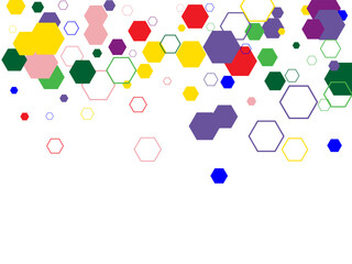 Rainbow color triangle seamless pattern