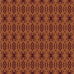 Blue and white watercolor ornament painted with watercolor on paper.