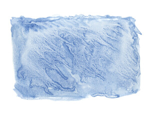 Obraz premium Watercolor backdrop template. Abstract stains texture design element in light blue hues. Dynamic spills of blue paint background for invitation, save the date, wedding, postcard, quotes