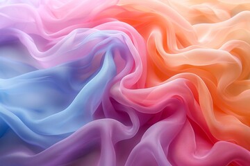 Beautiful abstract background with waves as fabric, illustration