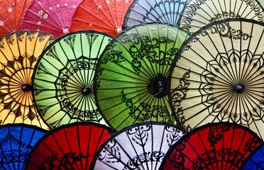 colourful umbrellas