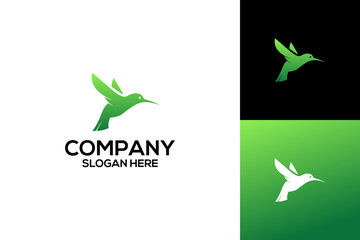 Bird logo design vector template.