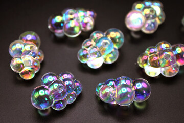 Bubble Cluster Beads for Jewelry Making or Miniature Dollhouse Bath Tub Model