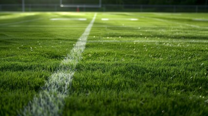 football field close up. Turf