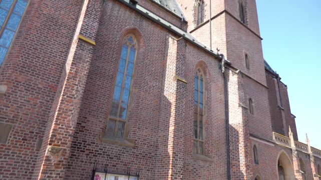 Cathedral of Holy Spirit is principal church of Diocese of Hradec Kralove in Czech Republic and also seat of current bishop of Diocese Jan Vokal. It is late Gothic brick basilica with two towers.
