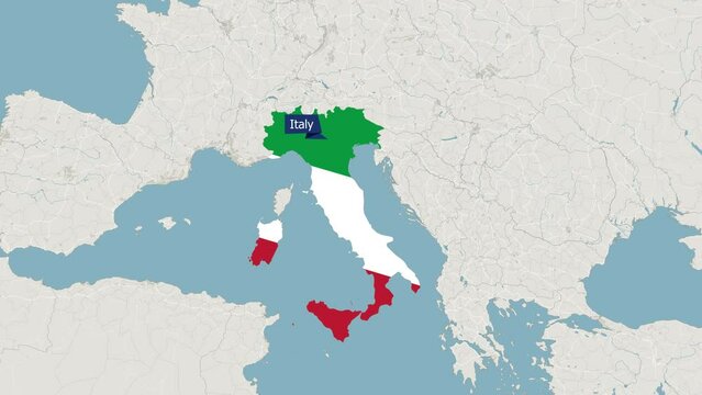 Animated Map of Italy