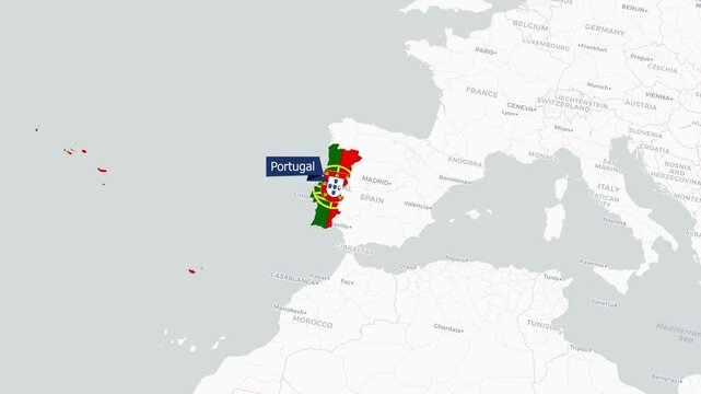 Animated Map of Portugal