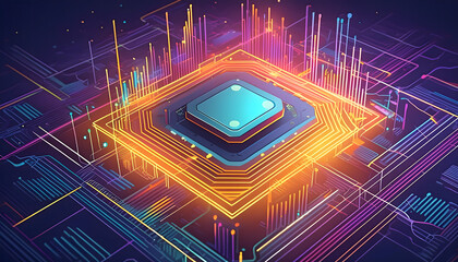 Motherboard with advanced electronic chip