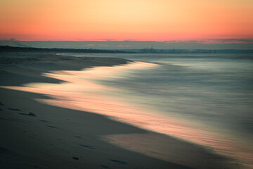 BAŁTYK, PLAŻA, ZACHÓD SŁOŃCA, MORZE, WODA, PIASEK, WAKACJE,  © grzegorzszefer