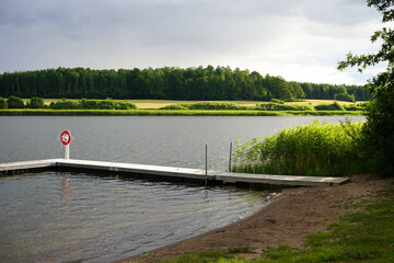 Fototapeta premium Scenic view of a lake 