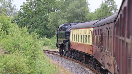 Fototapeta premium Steam Train On The Run