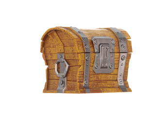 pirate treasure chest isolated on white background