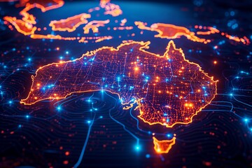 Australian Digital Connectivity: Global Network and Business Exchange Map