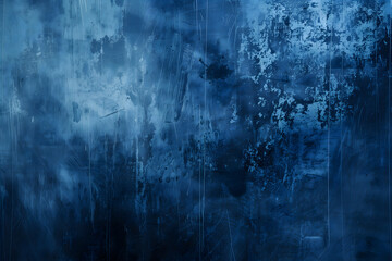 Obraz premium Grunge textured wall background in vintage style with dark blue.