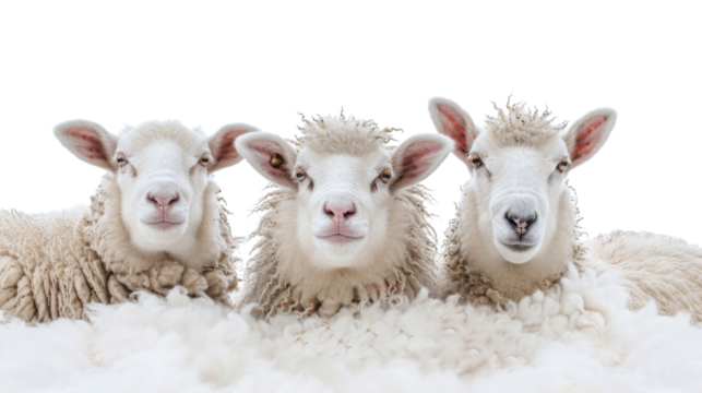 Sheep on transparent background  - Powered by Adobe