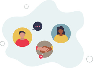 Patient centered care and medical support from doctor.Healthcare service with effective and quality attitude.flat illustration.