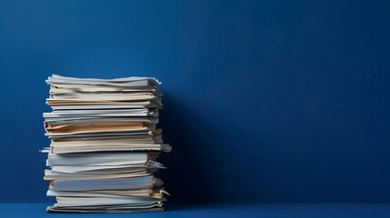 Book in library with old open textbook, stack piles of literature text archive on reading desk, and aisle of bookshelves in school study class room background for academic education learning