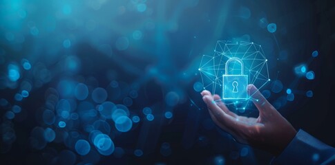 Cyber security Information privacy anti-virus virus defence internet technology concept.